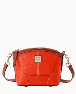 Pebble Grain Mini Domed Crossbody Geranium -Dooney & Bourke B1615G AWGEPATN 1