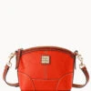Pebble Grain Mini Domed Crossbody Geranium