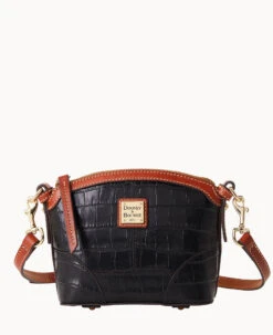 Landon Mini Domed Crossbody Black -Dooney & Bourke B1615G RIBLPATN 2