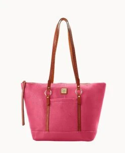 Pebble Grain Tilly Tote Hot Pink -Dooney & Bourke B1665G AWHPPATN 2