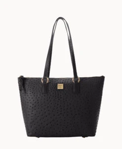 Ostrich Wren Tote Black -Dooney & Bourke B1694G OTBLPABL
