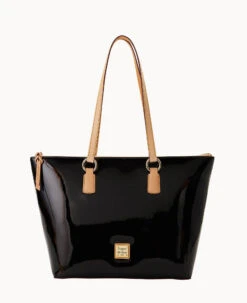 Patent Wren Tote Black