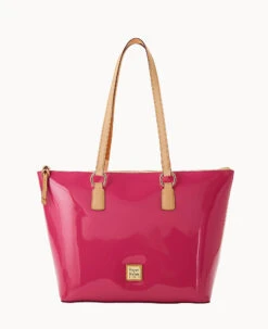 Patent Wren Tote Black -Dooney & Bourke B1694G PTFHSVNA