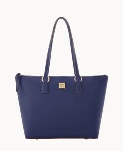 Saffiano Wren Zip Top Marine -Dooney & Bourke B1694G SIMRSIMR 1