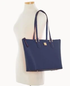 Saffiano Wren Zip Top Marine -Dooney & Bourke B1694G SIMRSIMR ALT4 1