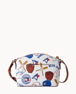 MLB Blue Jays Suki Crossbody BLUE JAYS -Dooney & Bourke B1696G QUMWPATNBJAY ALT3 1