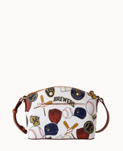 MLB Brewers Suki Crossbody BREWERS -Dooney & Bourke B1696G QUMWPATNBRWS ALT3