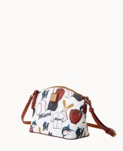 MLB Marlins Suki Crossbody MARLINS -Dooney & Bourke B1696G QUMWPATNMRLN ALT1 1