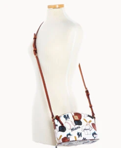 MLB Marlins Suki Crossbody MARLINS -Dooney & Bourke B1696G QUMWPATNMRLN ALT4