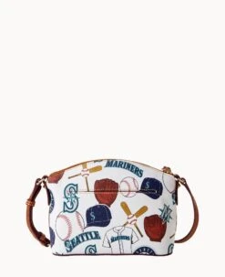 MLB Mariners Suki Crossbody MARINERS -Dooney & Bourke B1696G QUMWPATNMRNR ALT3 1