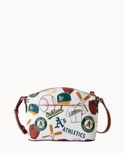 MLB Athletics Suki Crossbody ATHLETICS -Dooney & Bourke B1696G QUMWPATNOAKA ALT3