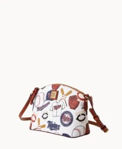MLB Twins Suki Crossbody TWINS -Dooney & Bourke B1696G QUMWPATNTWNS ALT1 1