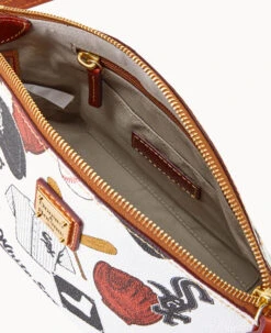 MLB White Sox Suki Crossbody WHITE SOX -Dooney & Bourke B1696G QUMWPATNWHSX ALT2