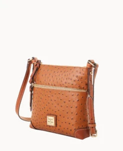Ostrich Letter Carrier Caramel 16 Ostrich Letter Carrier Caramel -Dooney & Bourke B1725G OTCAPAKR ALT1