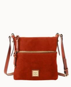 Suede Letter Carrier Black -Dooney & Bourke B1725G SUARPATN