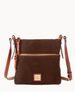 Suede Letter Carrier Black -Dooney & Bourke B1725G SUBMPATN