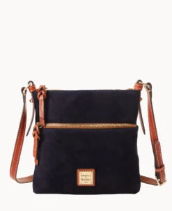 Suede Letter Carrier Black -Dooney & Bourke B1725G SUNVPATN