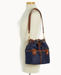 Wayfarer Drawstring Navy 29 Wayfarer Drawstring Navy -Dooney & Bourke B1765G WWNVLSKR ALT4 1