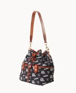 NFL Raiders Large Drawstring RAIDERS -Dooney & Bourke B1766G N3BLPATNRAID ALT1 1