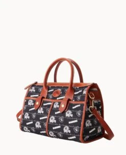 NFL Raiders Satchel RAIDERS 17 NFL Raiders Satchel RAIDERS -Dooney & Bourke B1775G N3BLPATNRAID ALT1 1