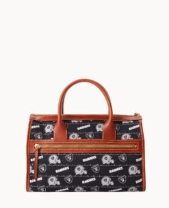 NFL Raiders Satchel RAIDERS 19 NFL Raiders Satchel RAIDERS -Dooney & Bourke B1775G N3BLPATNRAID ALT3 1