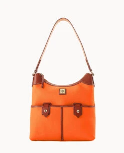 Pebble Grain Zip Hobo Brown Tmoro -Dooney & Bourke B1782G AWCEPATNLING