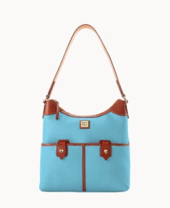 Pebble Grain Zip Hobo Brown Tmoro -Dooney & Bourke B1782G AWYTPATNLING