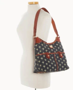 NFL Saints Zip Hobo SAINTS -Dooney & Bourke B1782G NJBLPATNSNTS ALT4