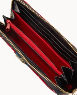 Tartan Large Zip Around Wristlet Crossbody Red -Dooney & Bourke B1792G TTRDPABL ALT2