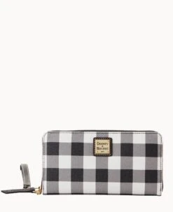 Tucker Large Zip Around Wristlet Crossbody Black -Dooney & Bourke B1792G TUBLPABL 2