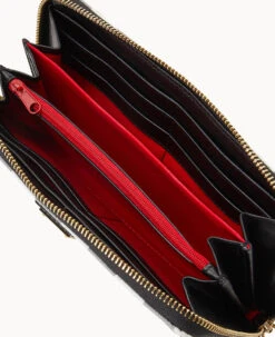 Tucker Large Zip Around Wristlet Crossbody Black -Dooney & Bourke B1792G TUBLPABL ALT2