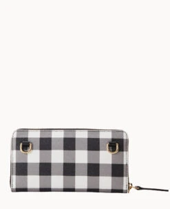 Tucker Large Zip Around Wristlet Crossbody Black -Dooney & Bourke B1792G TUBLPABL ALT3