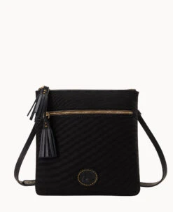 Nylon Double Zip Tassel Crossbody Black Black 21 Nylon Double Zip Tassel Crossbody Black Black -Dooney & Bourke B1795G INBLPABL 2