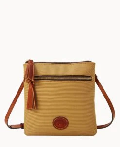 Nylon Double Zip Tassel Crossbody Black Black 23 Nylon Double Zip Tassel Crossbody Black Black -Dooney & Bourke B1795G INKHPATN