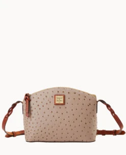 Ostrich Penny Crossbody Caramel -Dooney & Bourke B1823G OTXDPATN