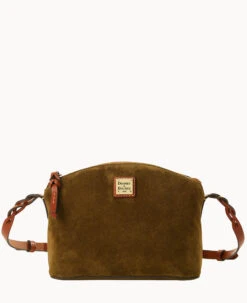 Suede Penny Crossbody Olive