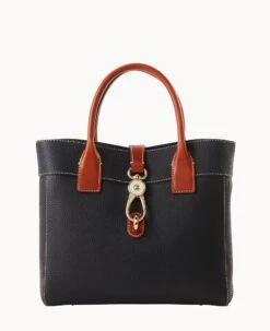 Pebble Grain Cara Tote Black -Dooney & Bourke B1828G AWBLPATN 1