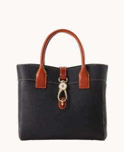 Pebble Grain Cara Tote Black -Dooney & Bourke B1828G AWBLPATN 2