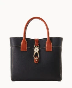 Pebble Grain Cara Tote Black