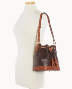 Ostrich Small Drawstring Brown Tmoro 27 Ostrich Small Drawstring Brown Tmoro -Dooney & Bourke B1830G OTBMPAKR ALT4 1