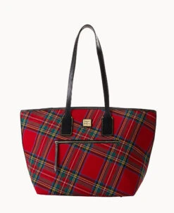 Tartan Tote Black -Dooney & Bourke B1854G TTRDPABL
