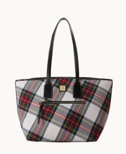 Tartan Tote Black -Dooney & Bourke B1854G TTWHPABL