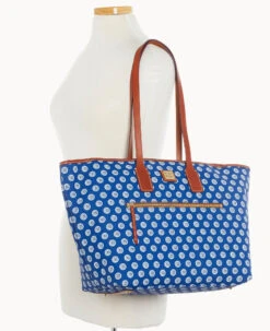 MLB Cubs Large Tote CUBS -Dooney & Bourke B1855G MJBUPATNCUBS ALT4