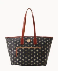 NFL Saints Large Tote SAINTS -Dooney & Bourke B1855G NJBLPATNSNTS 1