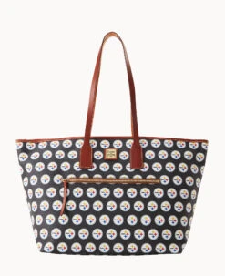 NFL Steelers Large Tote STEELERS 17 NFL Steelers Large Tote STEELERS -Dooney & Bourke B1855G NJBLPATNSTLR 2