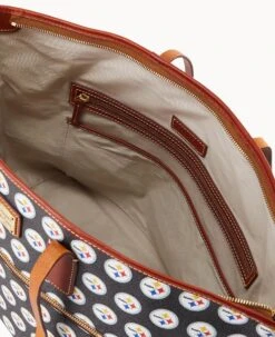 NFL Steelers Large Tote STEELERS 15 NFL Steelers Large Tote STEELERS -Dooney & Bourke B1855G NJBLPATNSTLR ALT2 1