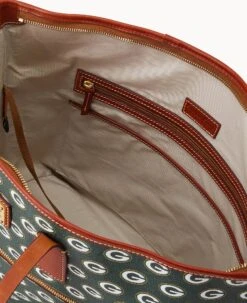 NFL Packers Large Tote PACKERS -Dooney & Bourke B1855G NJGRPATNPCKR ALT2 1
