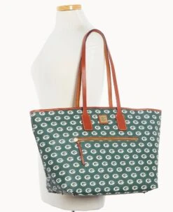 NFL Packers Large Tote PACKERS -Dooney & Bourke B1855G NJGRPATNPCKR ALT4 1