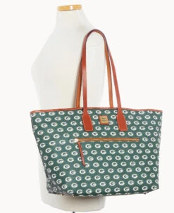 NFL Packers Large Tote PACKERS -Dooney & Bourke B1855G NJGRPATNPCKR ALT4