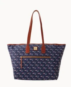 NFL Patriots Large Tote PATRIOTS -Dooney & Bourke B1855G NJNVPATNPATR 1